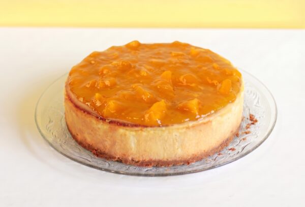 cheesecake de mango sin gluten
